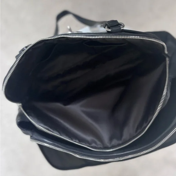 Vintage Coach Penelope Black Pebbled Leather Turnlock Satchel Shoulder Bag - Picture 12 of 15